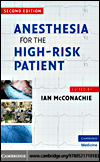 Anaesthesia for the High-Risk Patient